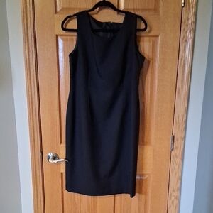 Elegant Black Sleeveless Midi Dress